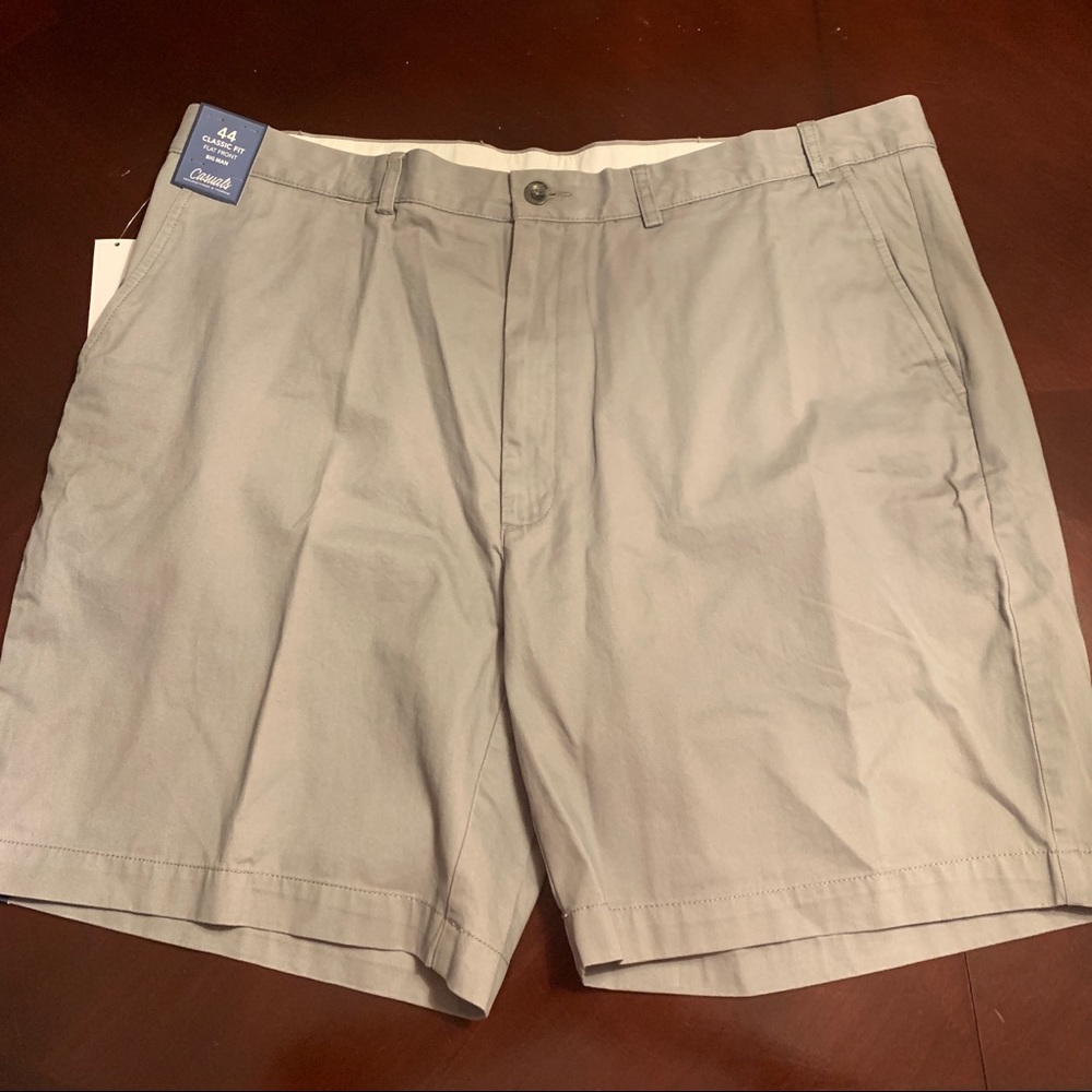 Casuals Classic Fit Flat Front Big Man Shorts - 44